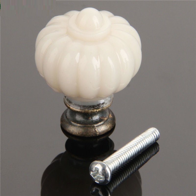 Furniture Hardware Accessories - 1 adet akrilik fildişi beyaz kabak