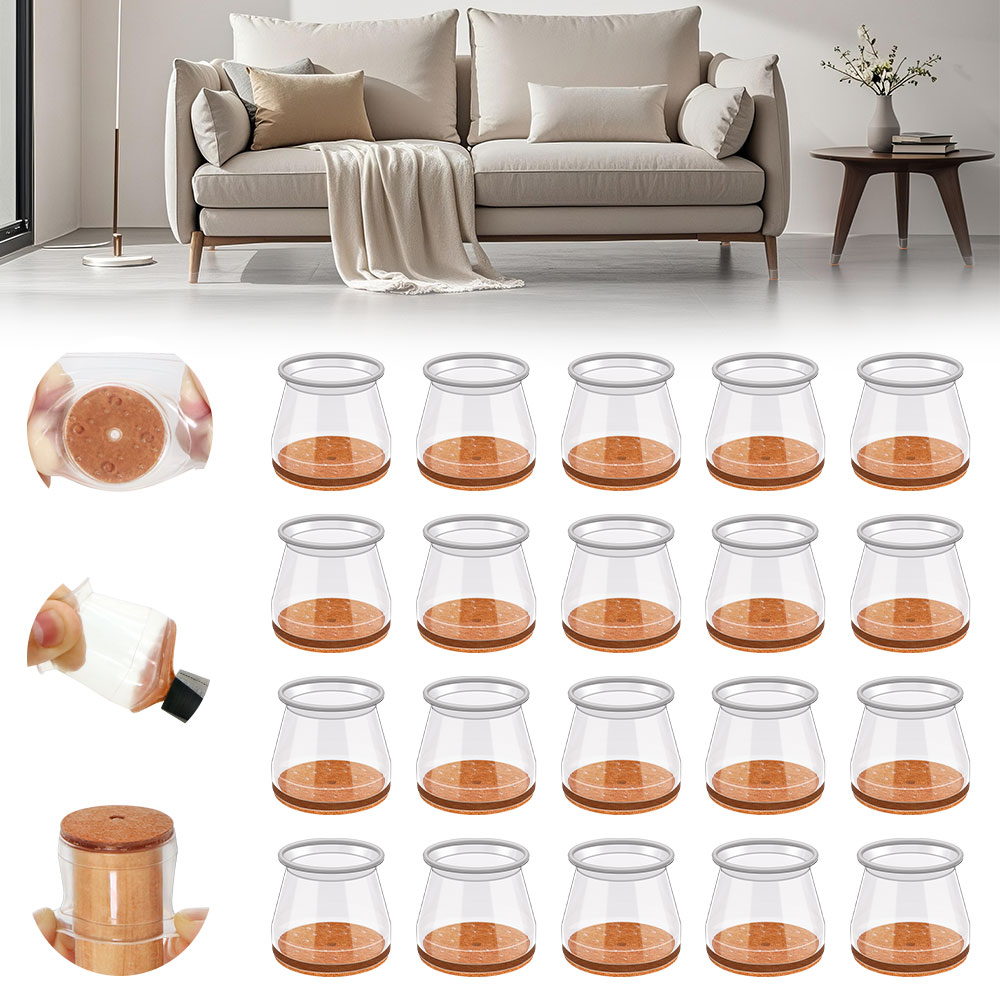 Furniture Hardware Feet - 24-36 adet sandalye bacak kapakları silikon