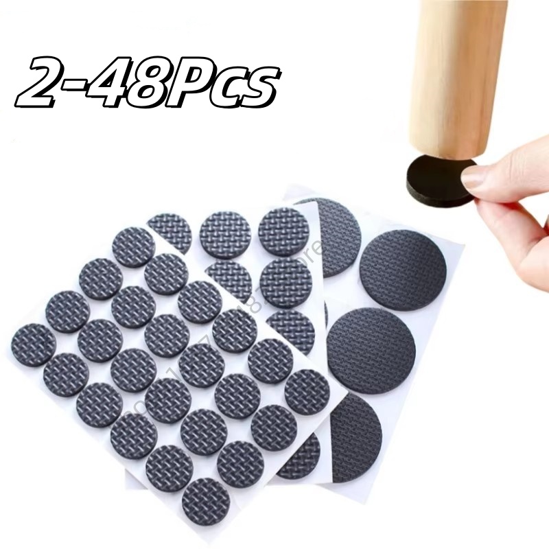 Furniture Hardware Feet - 2-48 adet kendinden yapışkanlı siyah mobilya