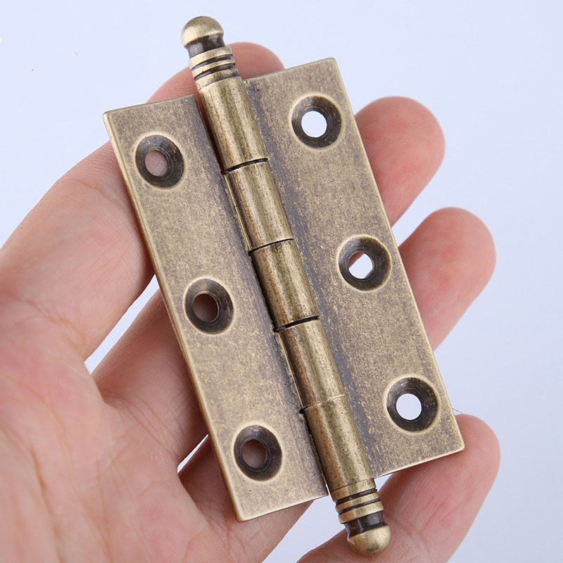 Furniture Hardware Brass - 4 adet antika pirinç kapı menteşeleri
