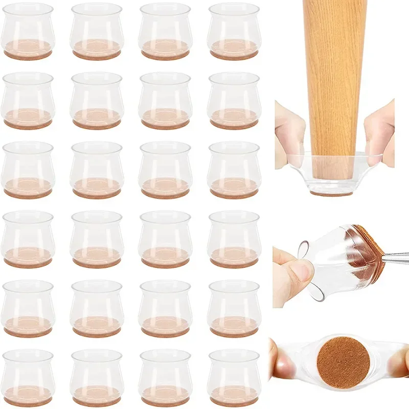 Furniture Hardware Feet - 4/16 adet sandalye bacak kapakları lastik