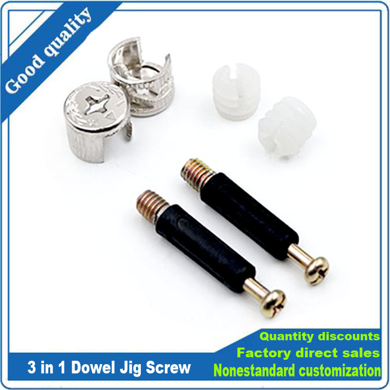 Furniture Hardware Cam Lock - 3'ü 1 arada Dübel Jig Vida