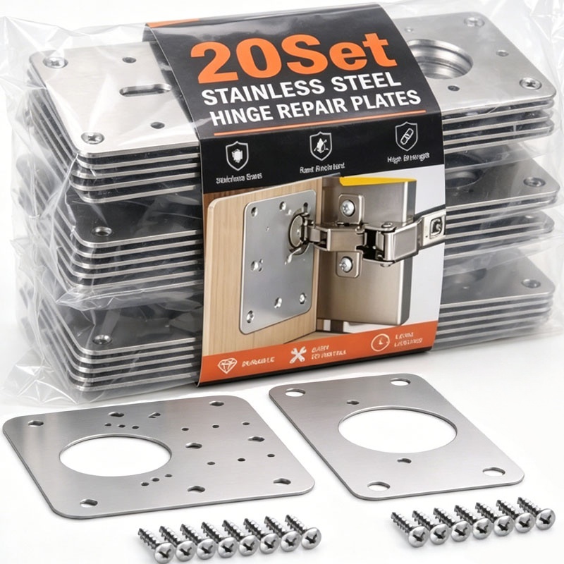 Furniture Hardware Repair - Dolap Kapı Menteşe Tamir Plakası Kiti