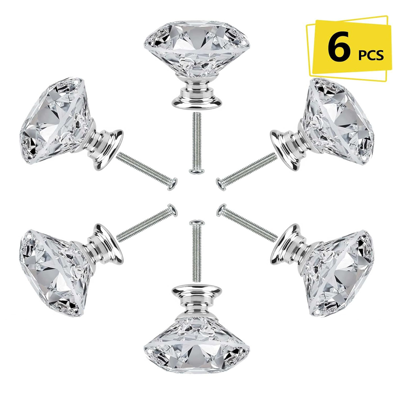 Furniture Hardware Feet - 6 adet dolap topuzu vidalı 30mm