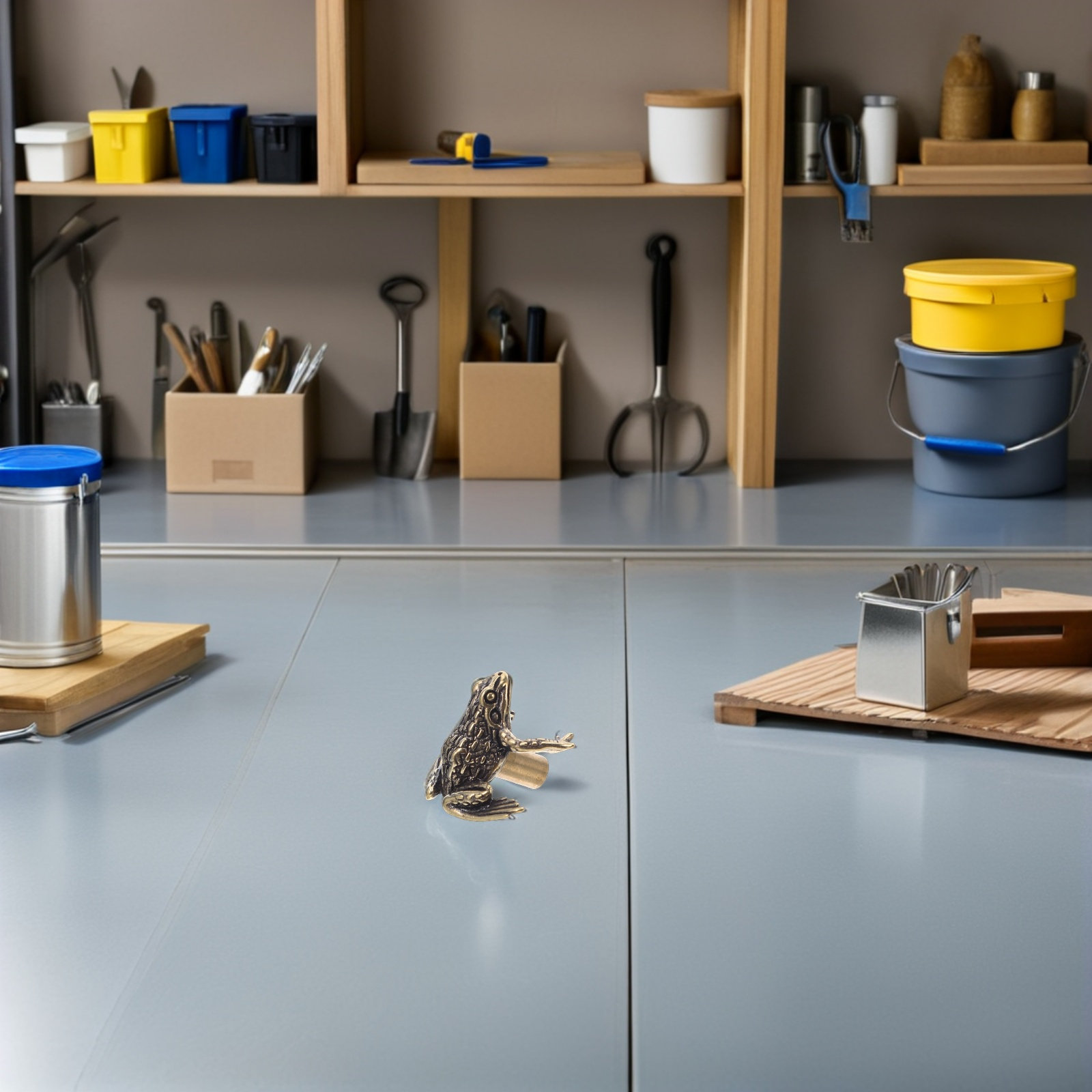 Unique Furniture Hardware - 2 Adet Pirinç Kurbağa Kapı Kolu