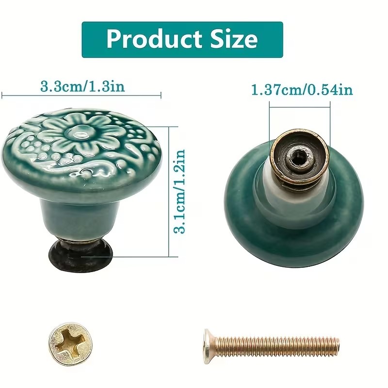 12 adet Seramik Dolap Topuzlar - Furniture Hardware Feet incelemesi ve fiyatı