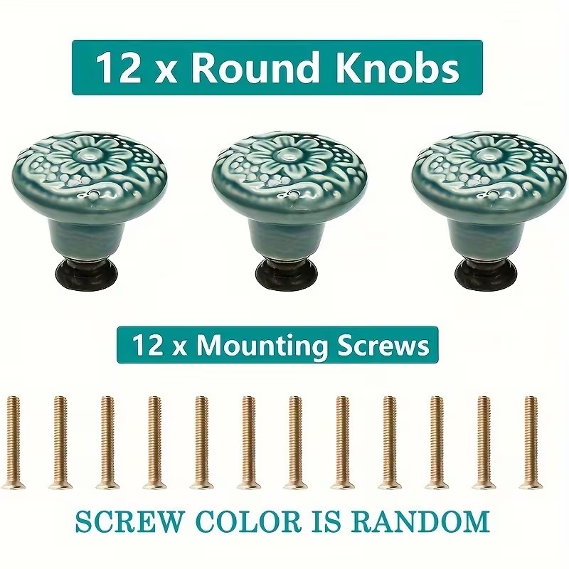 12 adet Seramik Dolap Topuzlar - Furniture Hardware Feet incelemesi ve fiyatı
