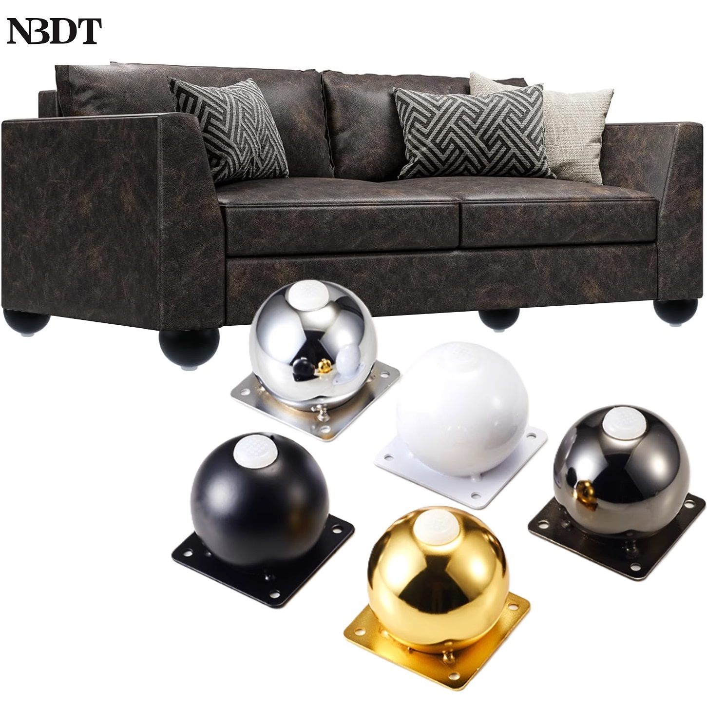 4 Adet Çelik Bilye Şekilli Mob - Furniture Hardware Feet incelemesi ve fiyatı