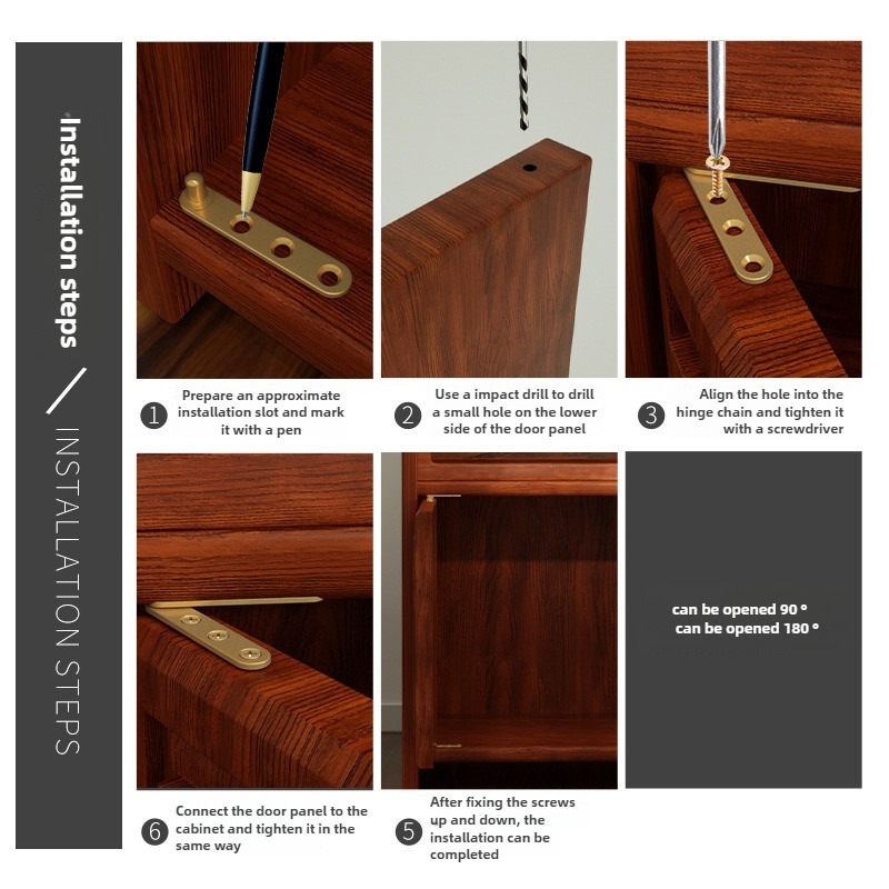 Pivot Menteşe Bakır 90/180 Der - Furniture Hardware Brass incelemesi ve fiyatı