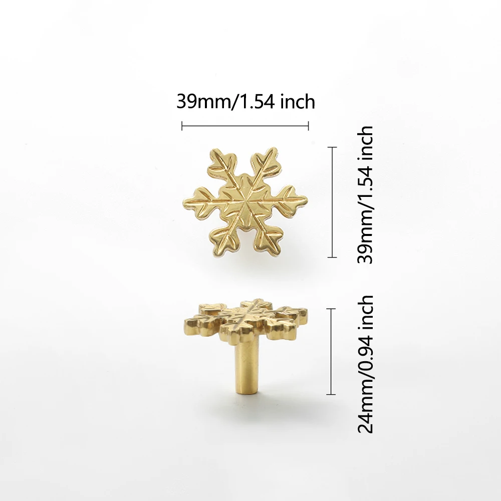 Kar tanesi pirinç dolap kapı k - Unique Furniture Hardware incelemesi ve fiyatı