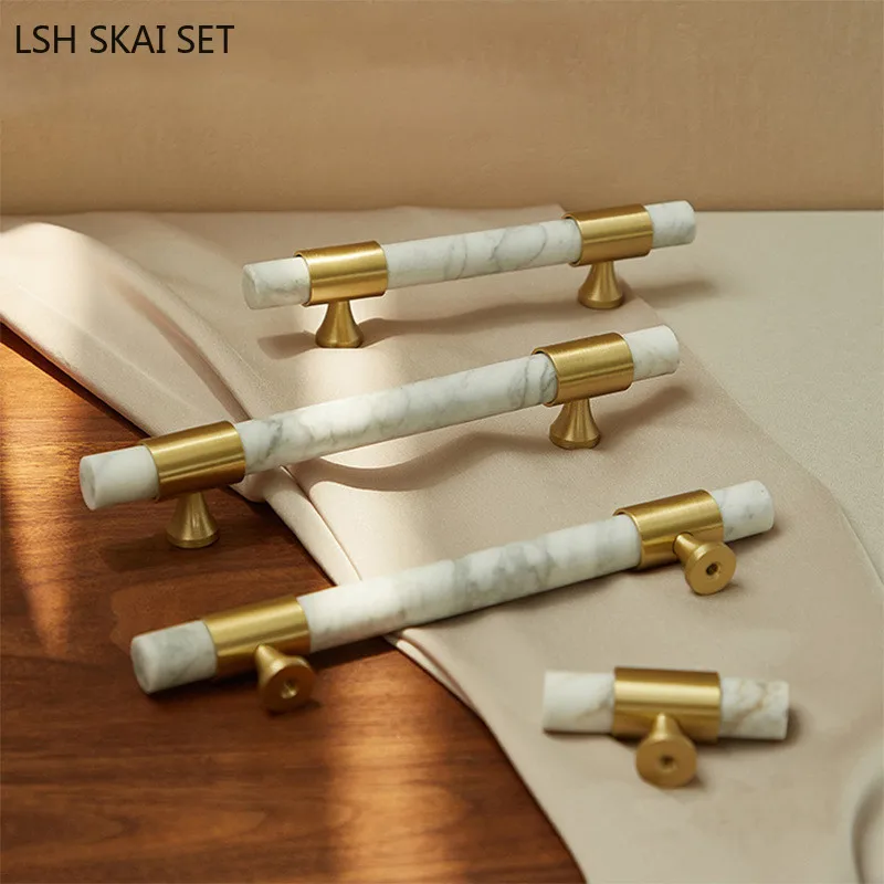 1 adet mermer pirinç kolu Nord - Furniture And Hardware Supplies incelemesi ve fiyatı